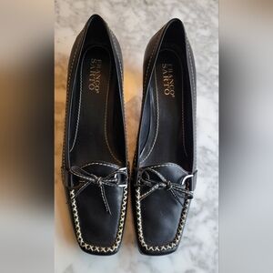 Franco Sarto black heeled loafer 8½M